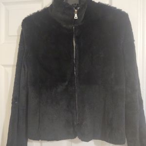 Genuine Rabbit Fur Coat - Hugo Buscati Collection